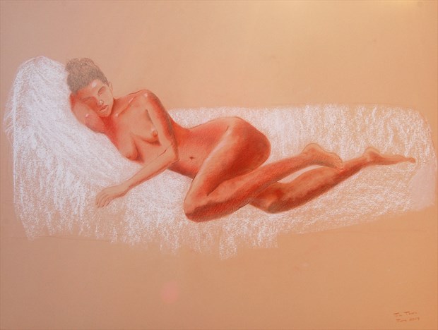 %22A Dreamy Afternoon%22 Artistic Nude Artwork by Artist Little Sodus Studio